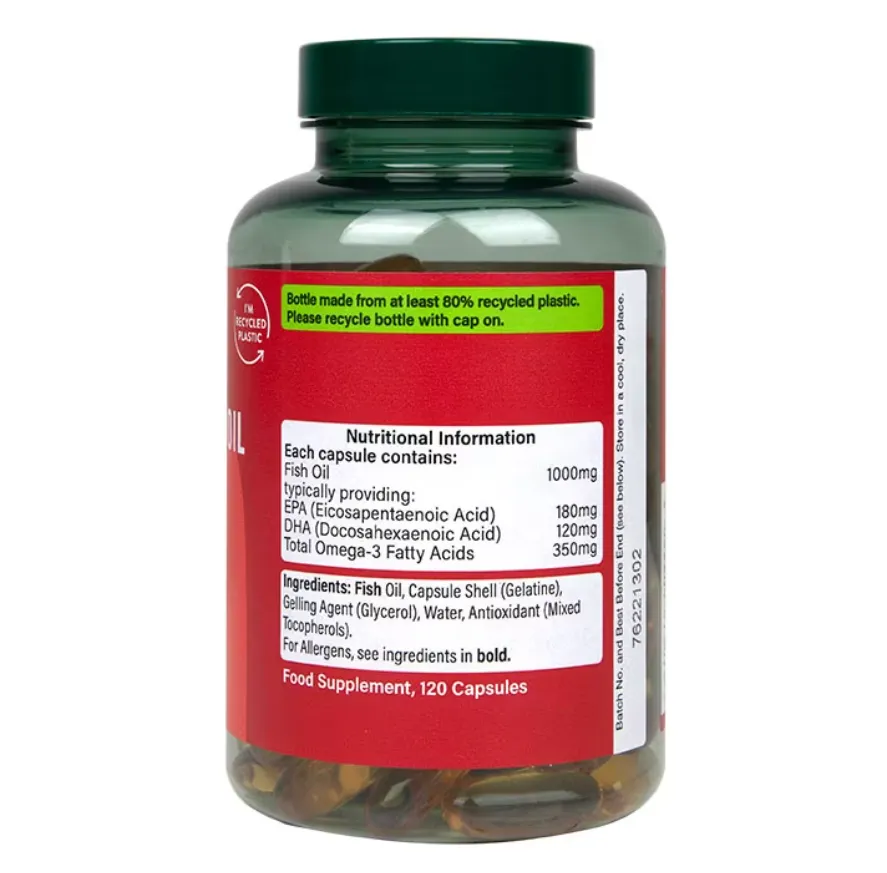 Holland & Barrett Omega 3 Fish Oil 1000mg 120 Capsules