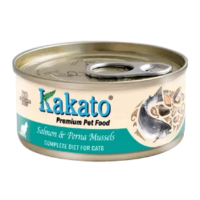 Kakato Premium Cat Food Complete Diet - Salmon & Perna Mussles 70g