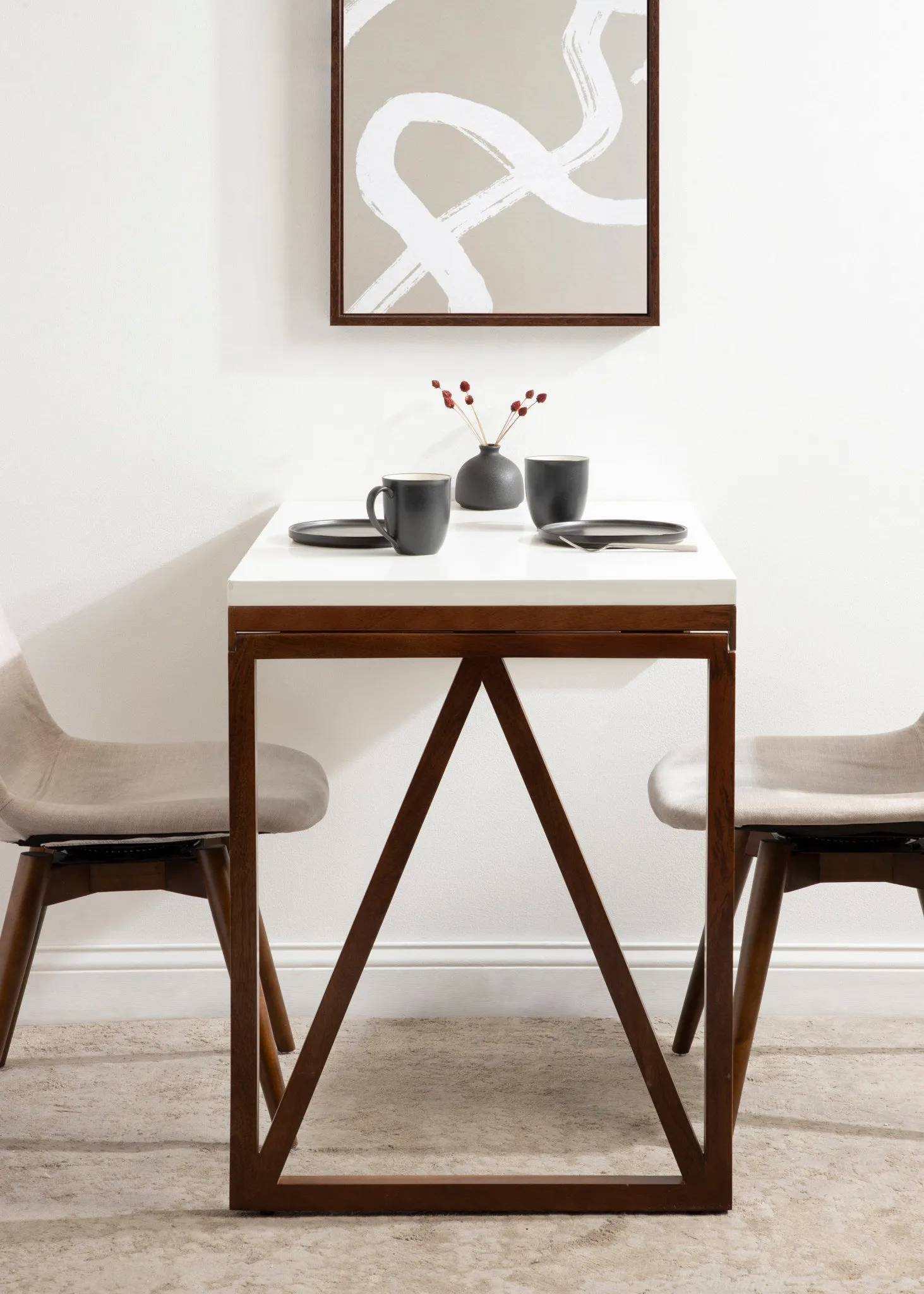 Kaya Wood Wall-Mounted Table