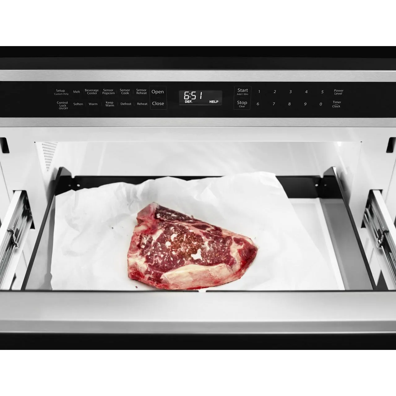 KitchenAid 24-inch, 1.2 cu. ft. Under-Counter Microwave Oven Drawer KMBD104GSS