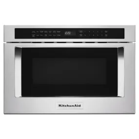 KitchenAid 24-inch, 1.2 cu. ft. Under-Counter Microwave Oven Drawer KMBD104GSS