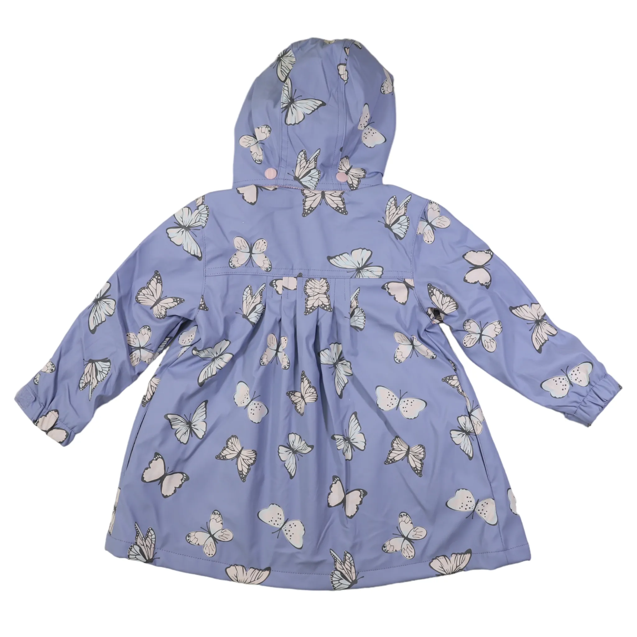 Korango Butterfly Colour Change Terry Towelling Lined Raincoat - Blue Heron