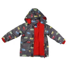 Korango Trucks Polar Fleece Lined Raincoat - Charcoal