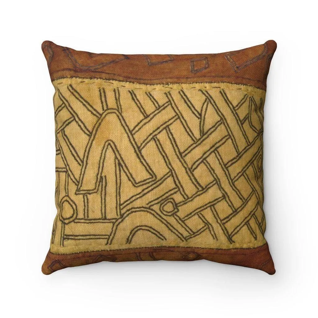 Kuba-Cloth Inspired Tribal African Pillows Kilim Afrocentric Pillow Kente Mudcloth Antique Vintage Throw Pillow