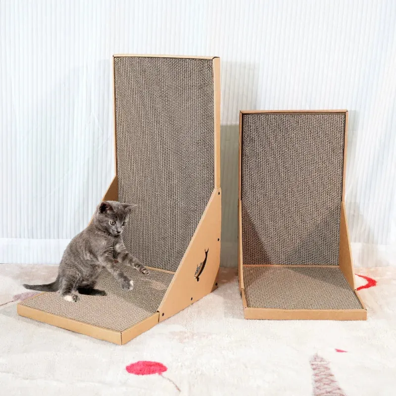 L-Shaped Vertical Cat Scratching Post for Indoor Cats