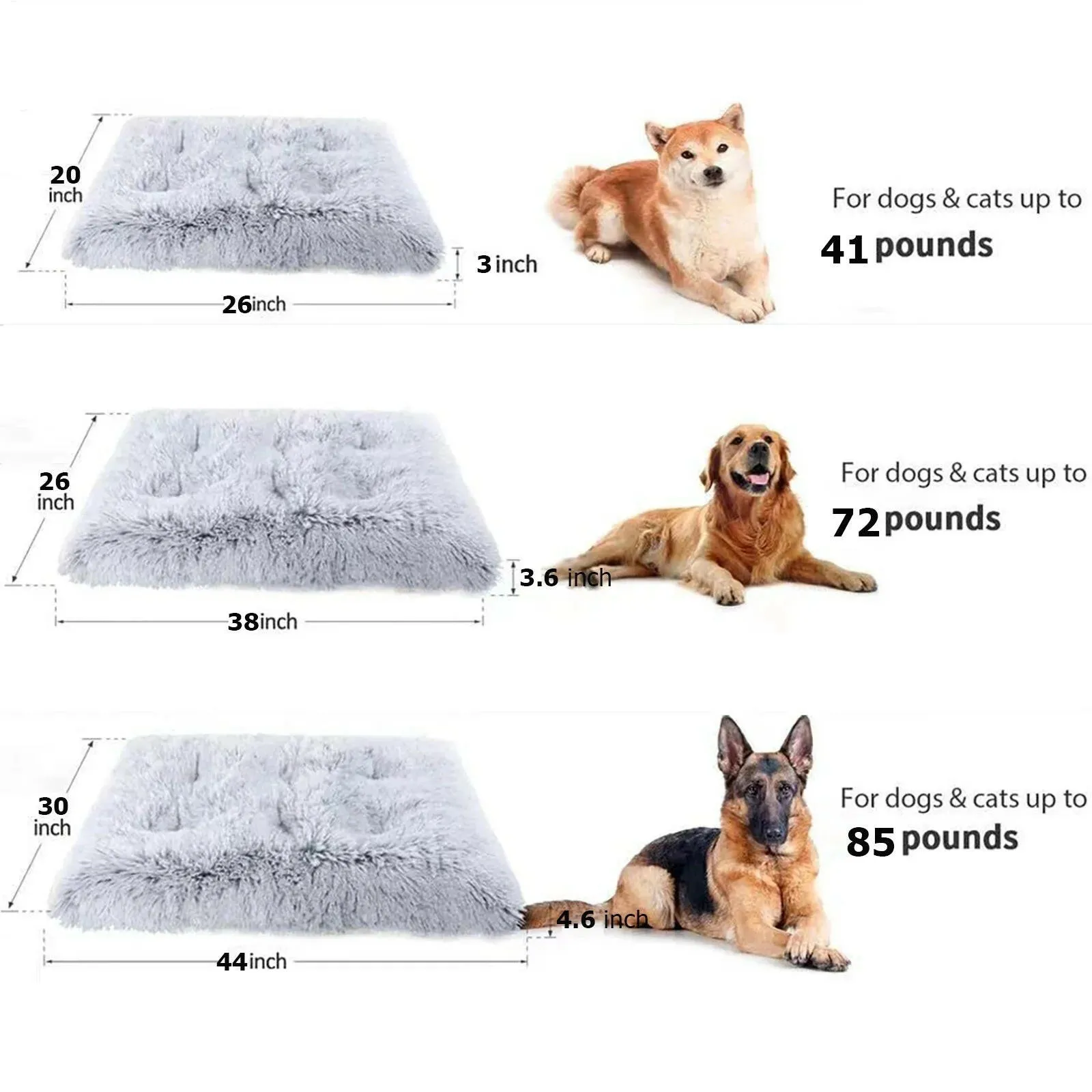 Large Dog Mats for Anxiety - Washable & Non-Slip