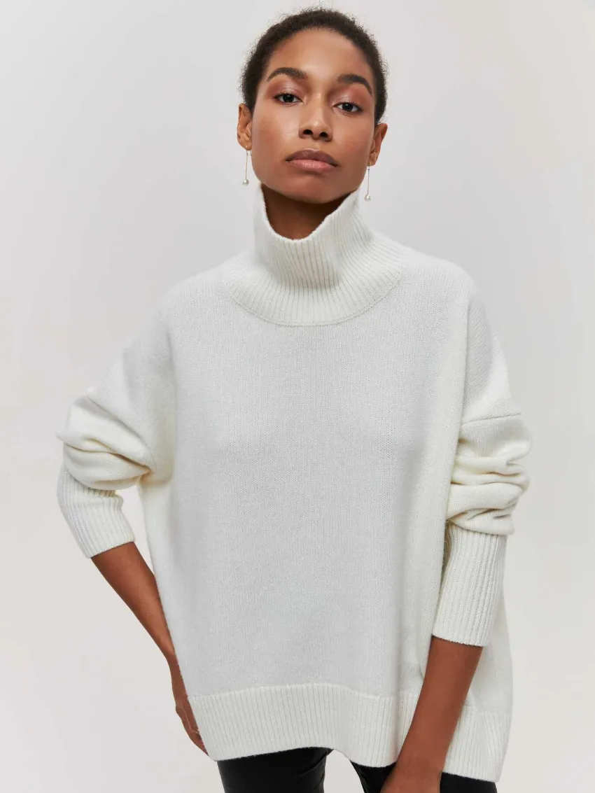 Leah Turtleneck Oversized Casual Women Sweater