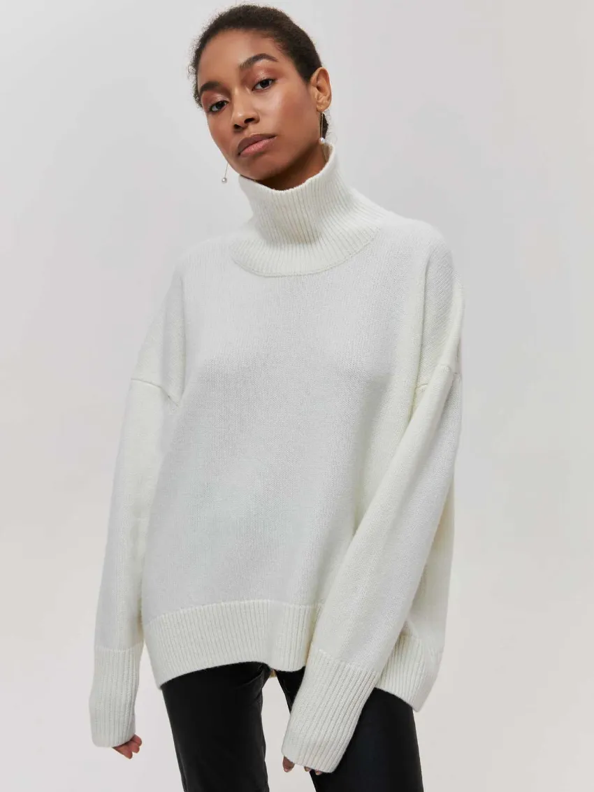 Leah Turtleneck Oversized Casual Women Sweater