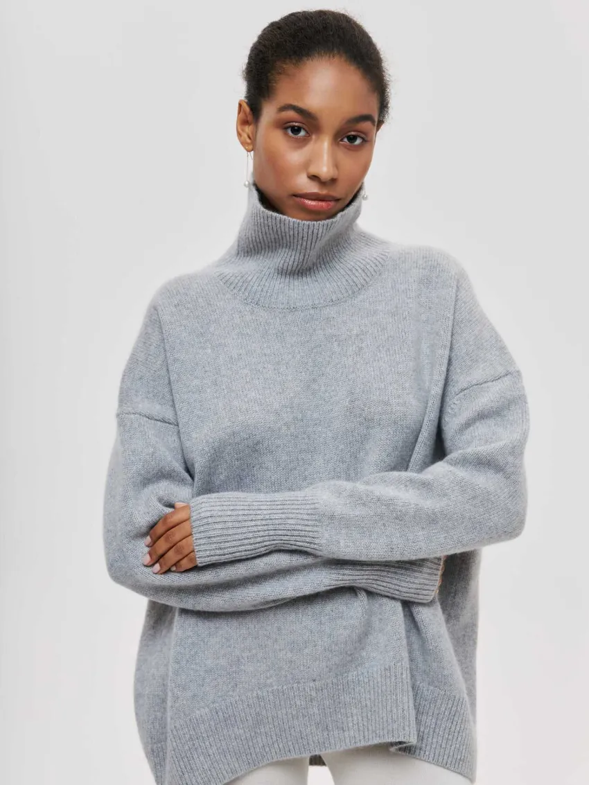 Leah Turtleneck Oversized Casual Women Sweater