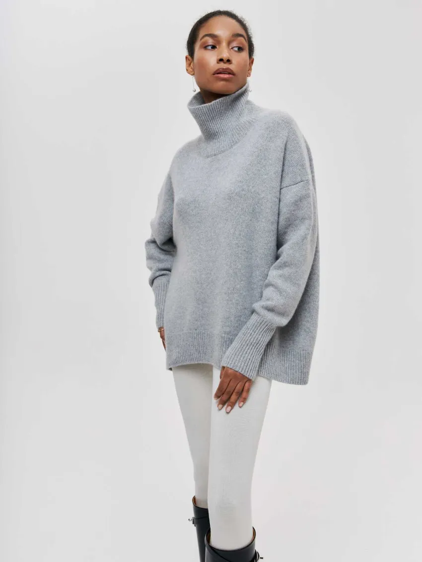 Leah Turtleneck Oversized Casual Women Sweater