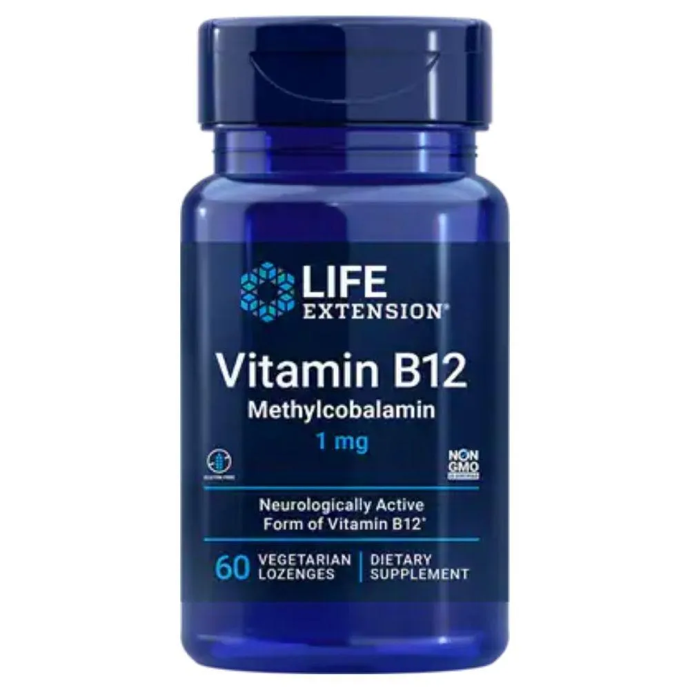 Life Extension Methylcobalamin 1mg 60 Lozenges