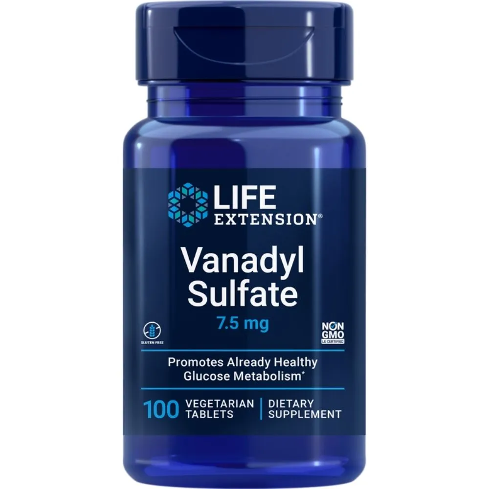 Life Extension Vanadyl Sulfate 7.5mg 100 Tablets