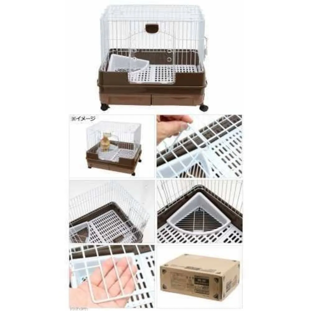 Marukan Easy Clean Rabbit Cage (Brown)