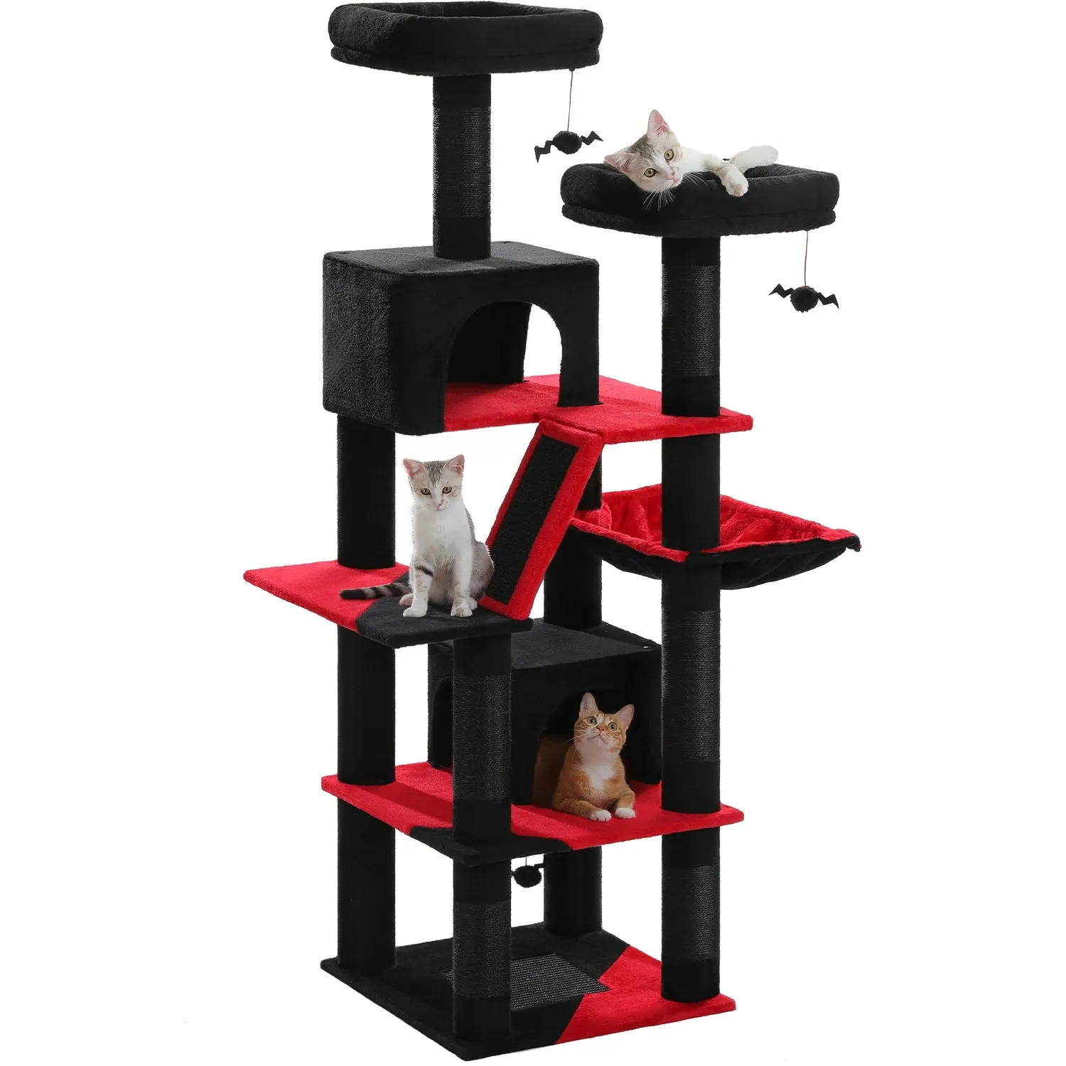 Multi-Level Cat Tree with Scratching Posts and Condos