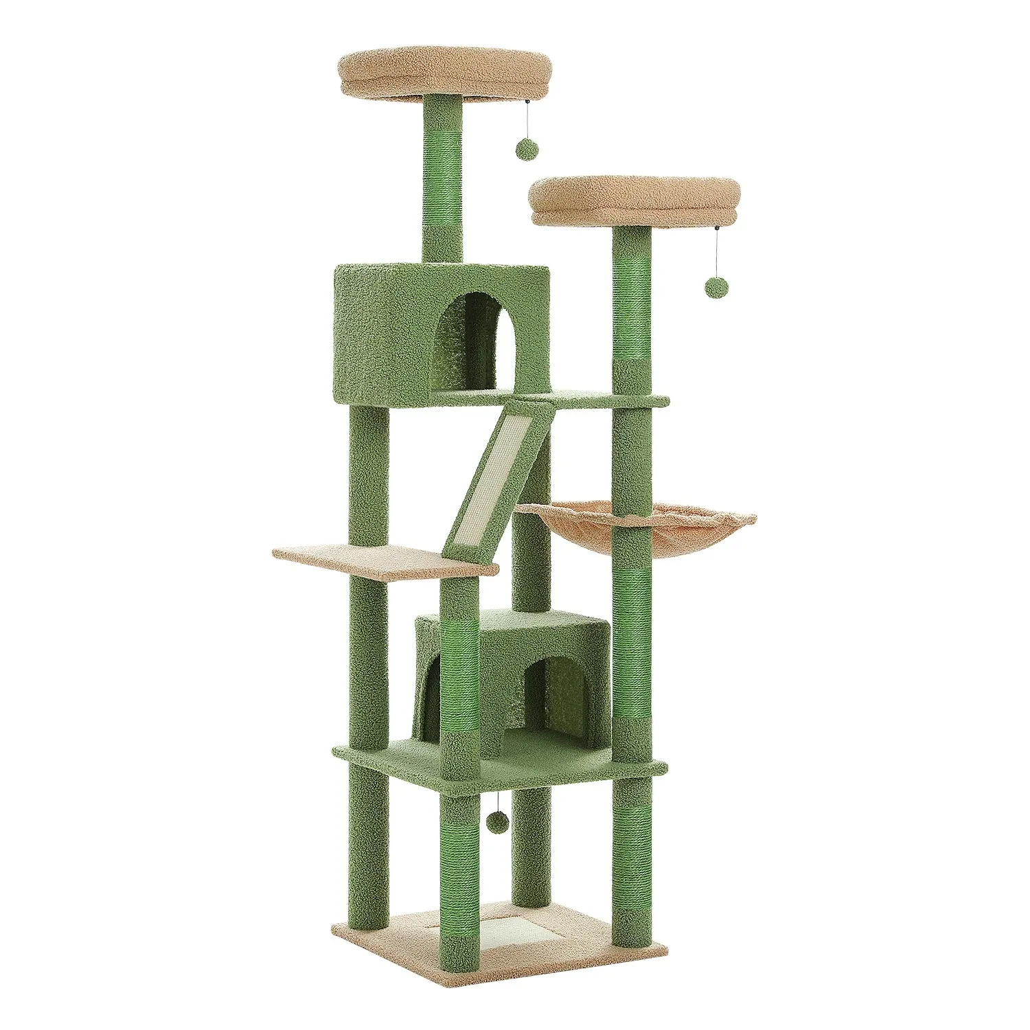 Multi-Level Cat Tree with Scratching Posts and Condos