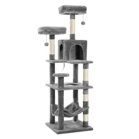 Multi-Level Cat Tree with Scratching Posts and Condos