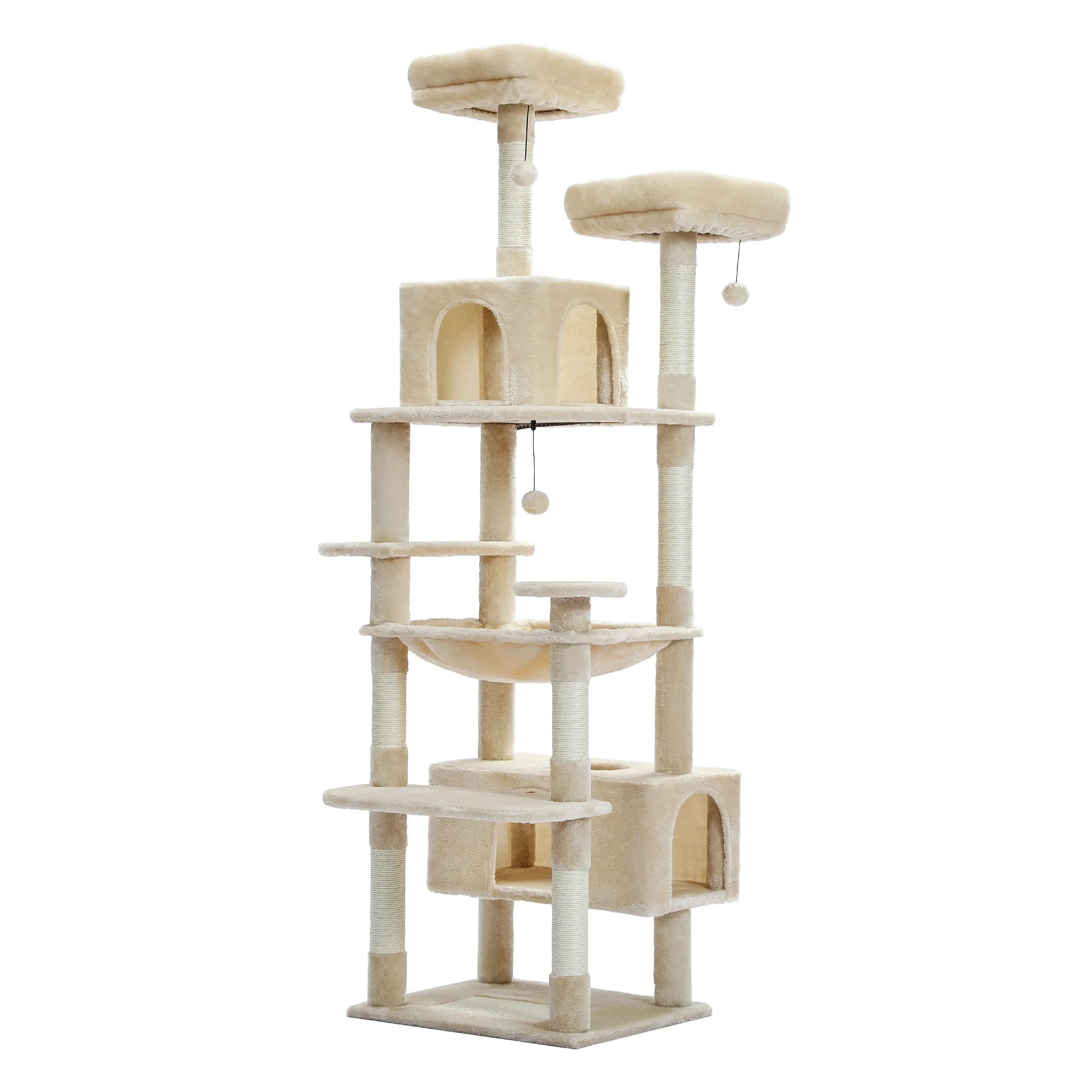 Multi-Level Cat Tree with Scratching Posts and Condos