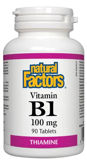 Natural Factors B-1 Thiamine (90 Tablets)