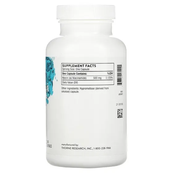 Niacinamide Thorne, 180 capsules