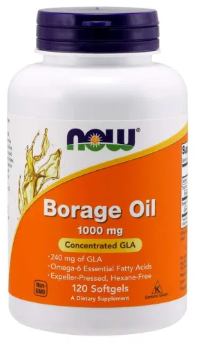 Now Borage Oil 1000 mg 120 Softgels