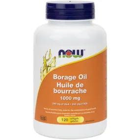 NOW Borage Oil 1000mg, Expeller Pressed, Hexane-Free