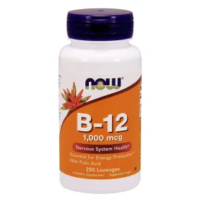 Now Foods B-12 1000mcg 250 Lozenges