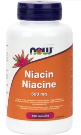 Now Niacin (500mg) (100 Capsules)