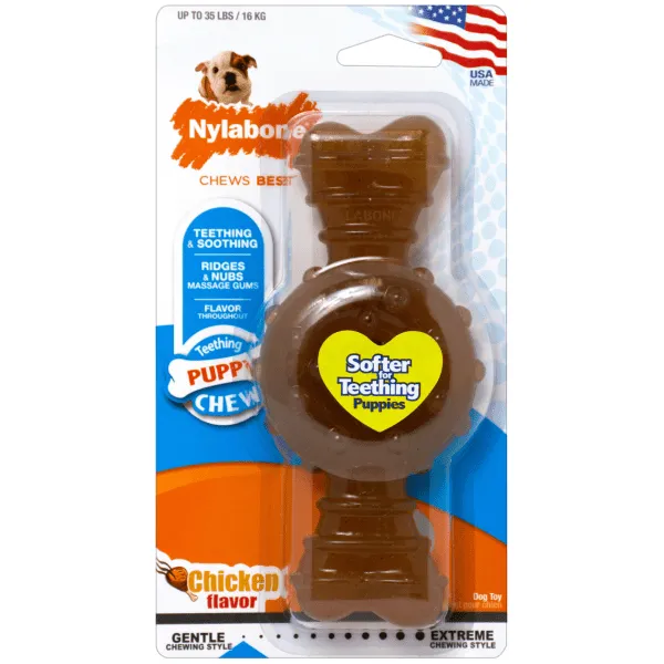 Nylabone Puppy Ring Bone Teething Toy for Puppies