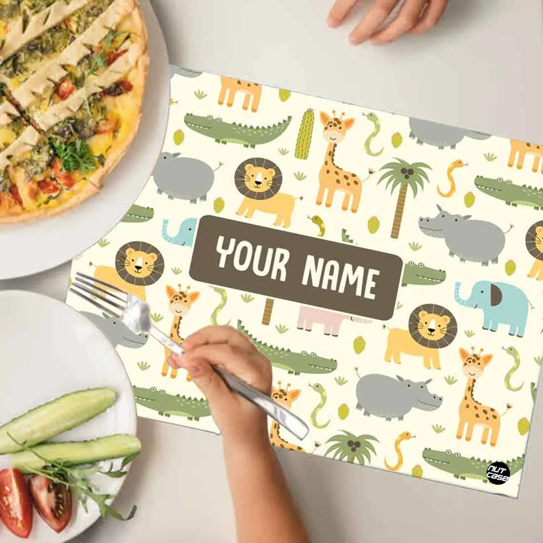 Personalised Table Placemats Jungle Theme Return Gifts - Animals