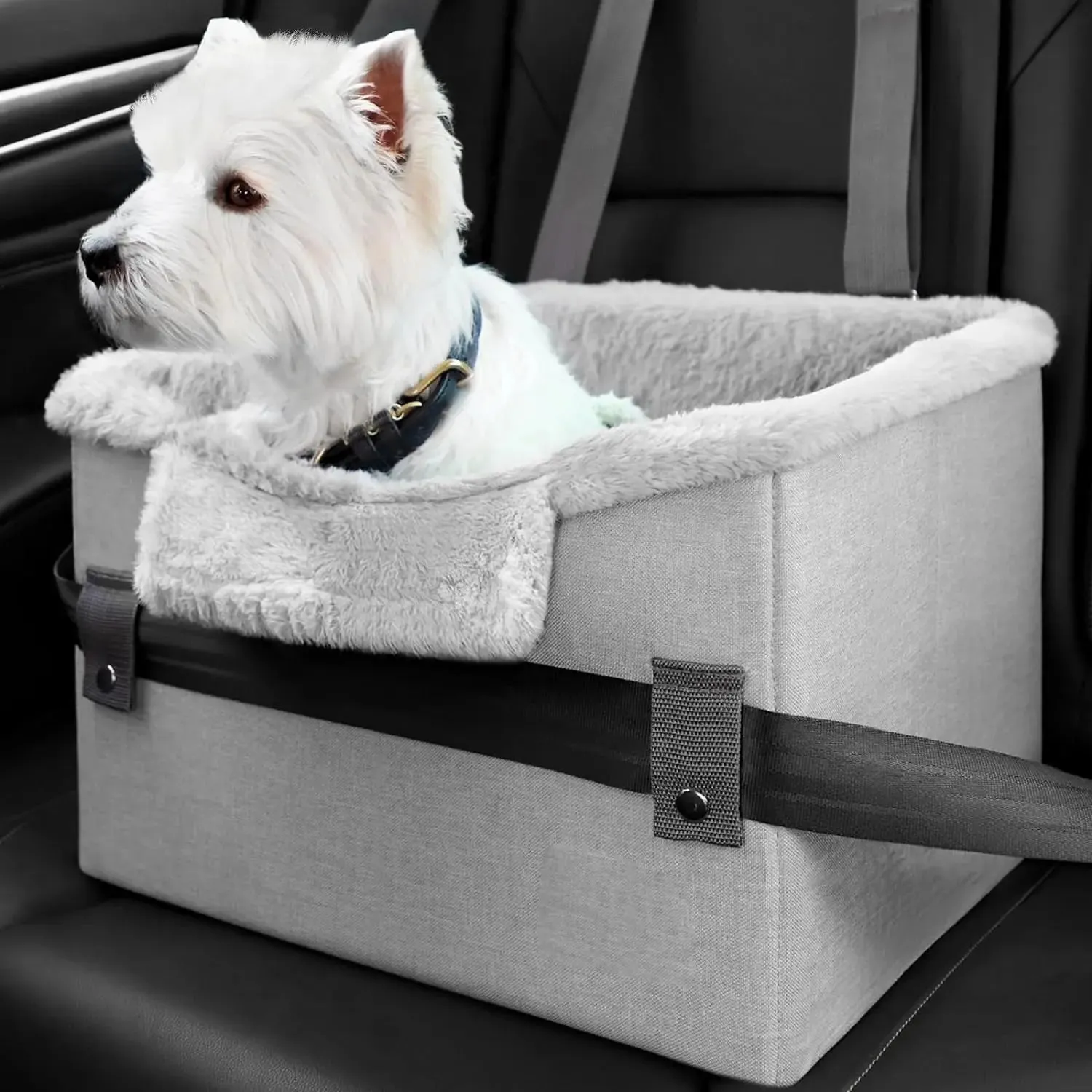 Portable Dog Car Seat Small Dog Booster Seat For Car Ideal For Your Miniature Schnauzer