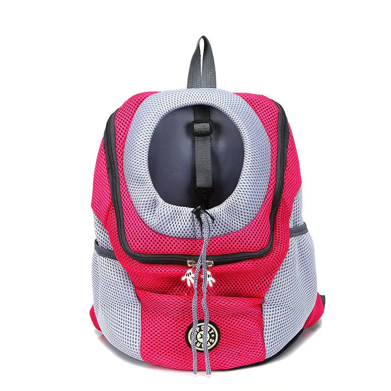 Portable Double-Shoulder Dog Carrier Backpack