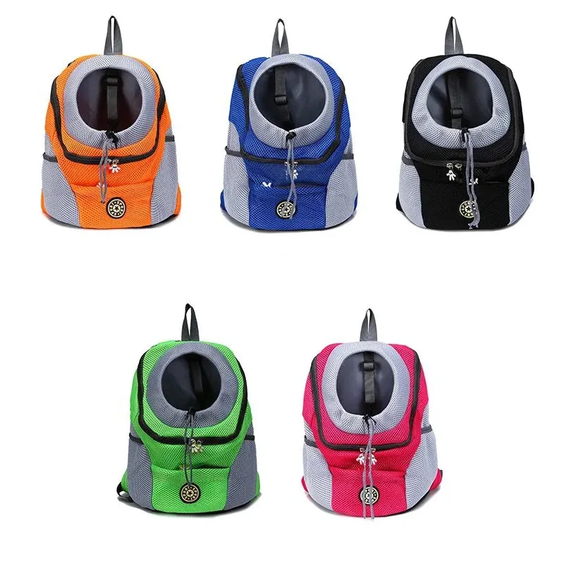 Portable Double-Shoulder Dog Carrier Backpack