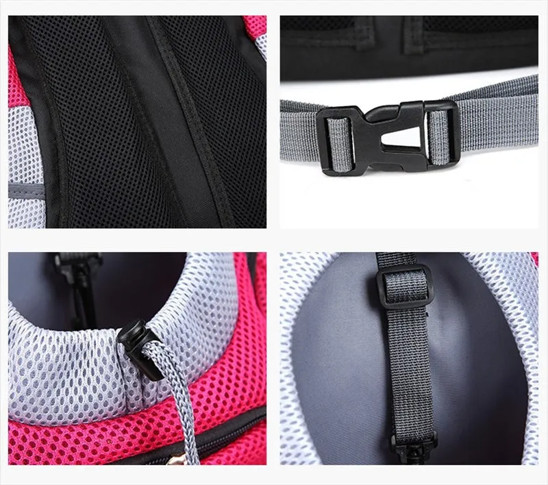 Portable Double-Shoulder Dog Carrier Backpack