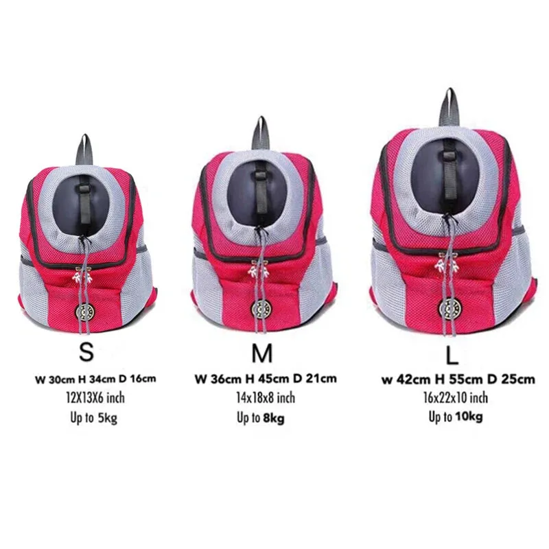 Portable Double-Shoulder Dog Carrier Backpack