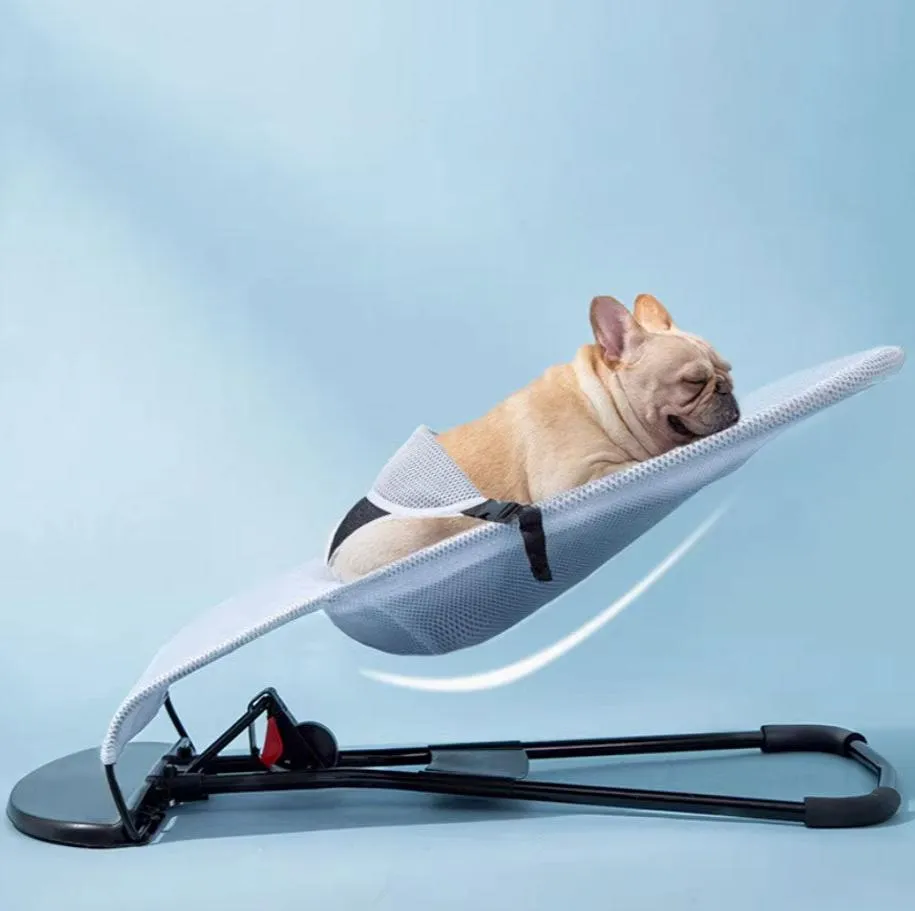 Portable Rocking Chair for French Bulldog