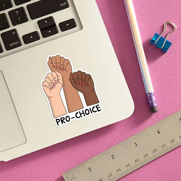 Pro-Choice Hands Die Cut Sticker