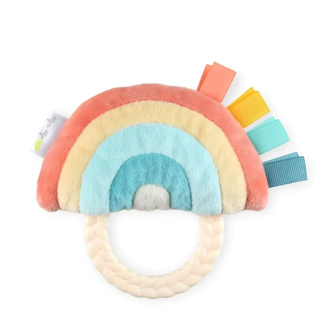 Rainbow Ritzy Rattle Pal Plush with Teether