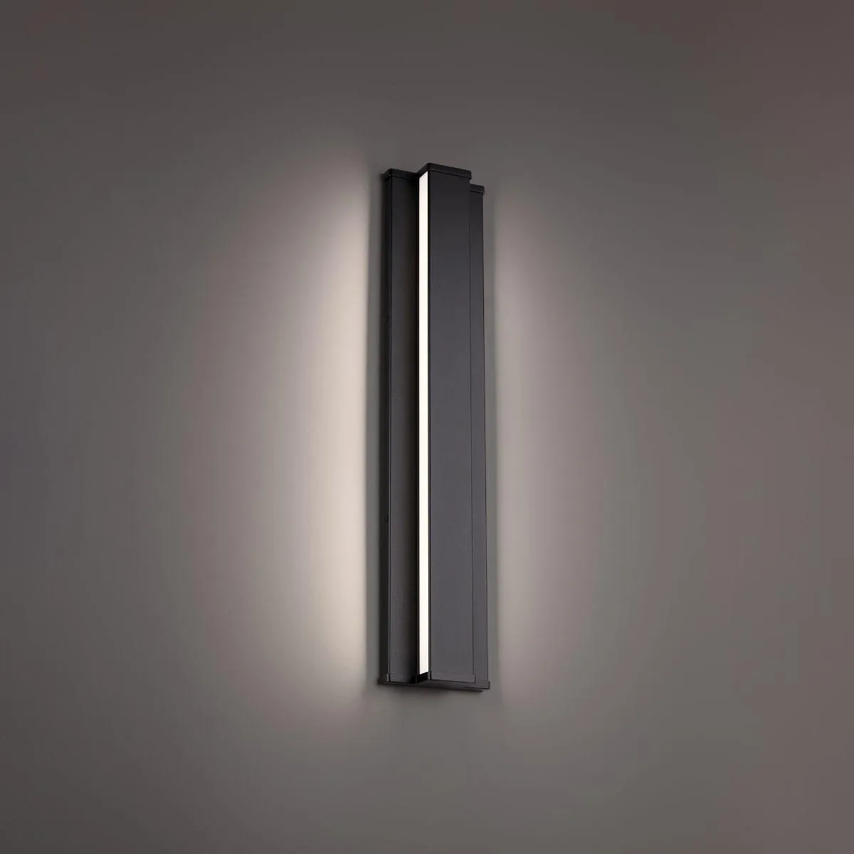 Revels 24 in. LED Outdoor Wall Sconce 4000K Black Finish