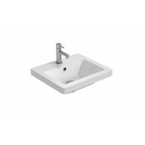 Saneux Gloss White AIR 40cm Washbasin 1TH