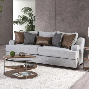 SKYLINE Sofa, Light Gray/Brown