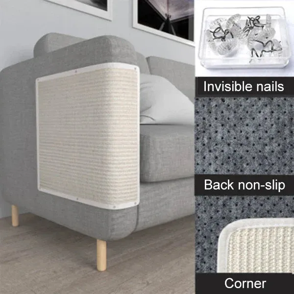 Sofa Furniture Protector with Sisal Scratching Pad