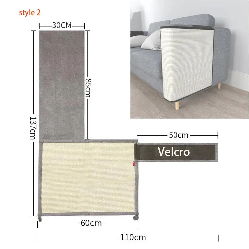 Sofa Furniture Protector with Sisal Scratching Pad