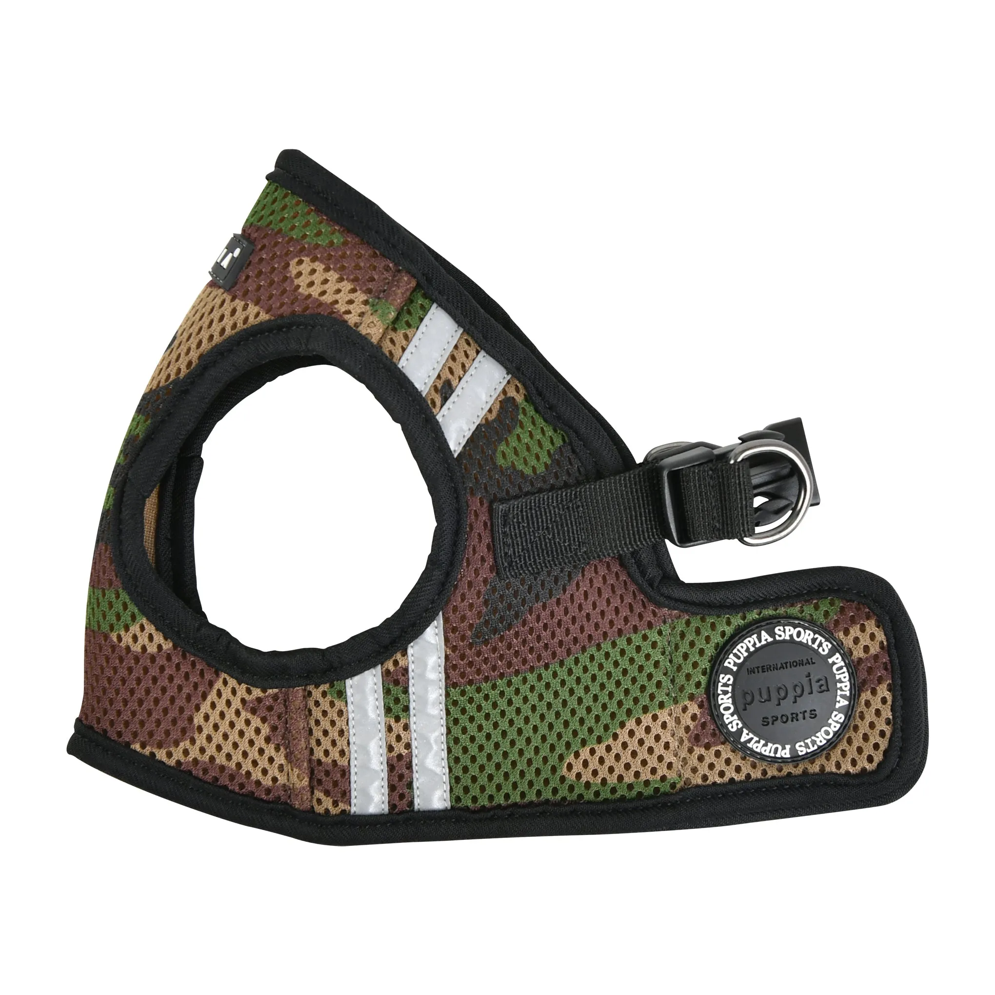 soft vest harness pro with reflective strips - camo