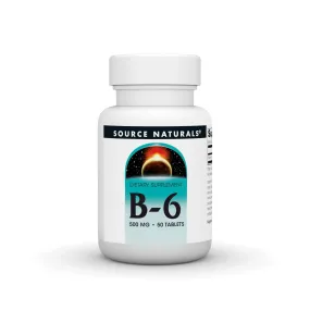 Source Naturals, Inc. Vitamin B-6 500mg 50 Tablet