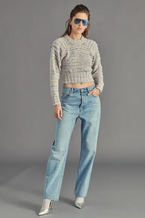 STE Dana Crop Striped Sweater