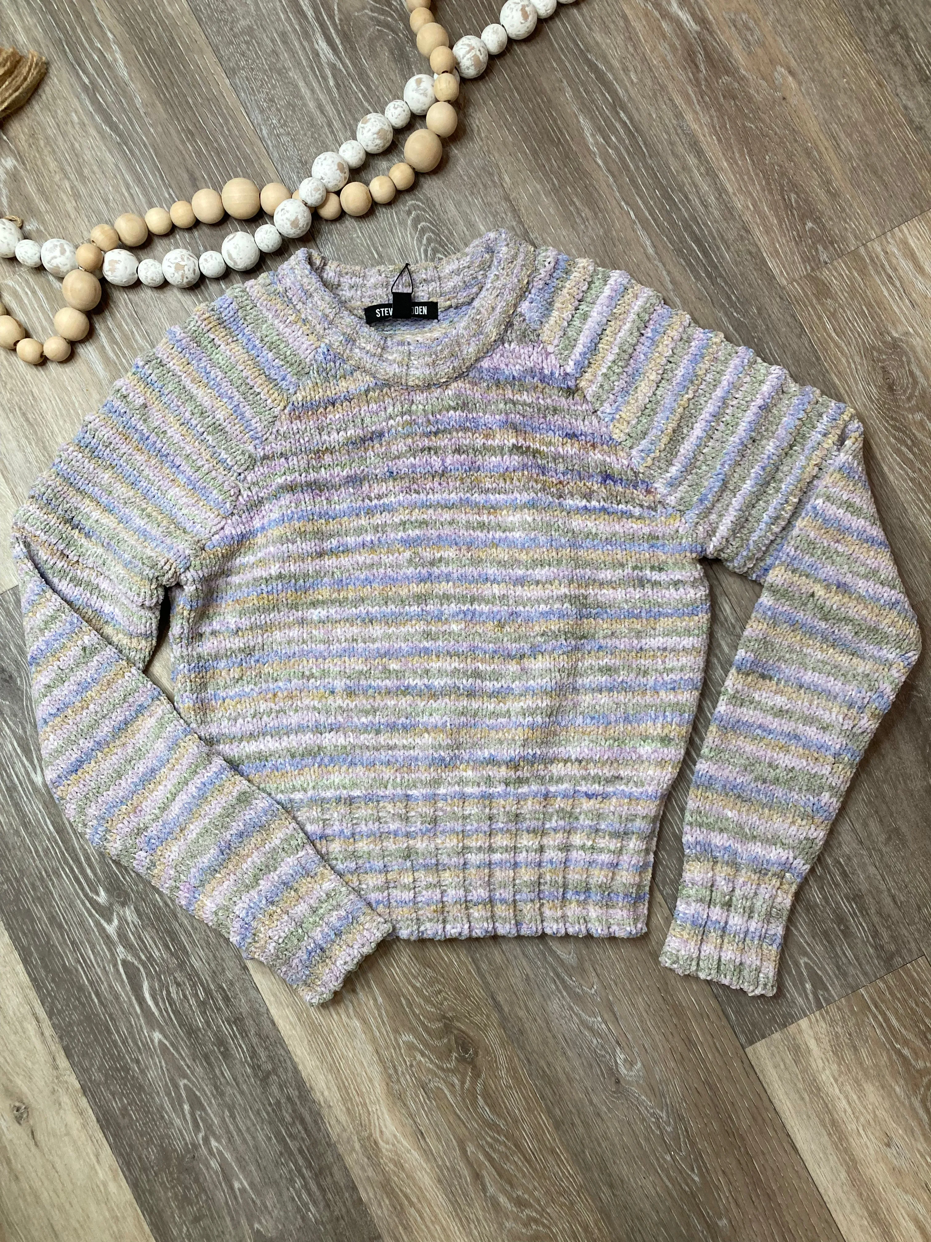 STE Dana Crop Striped Sweater