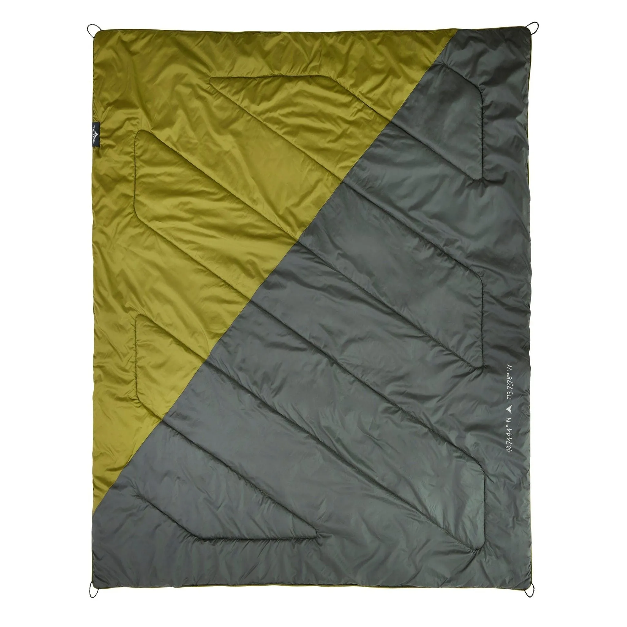 Teton Highline Camp Blanket in Moss/Slate