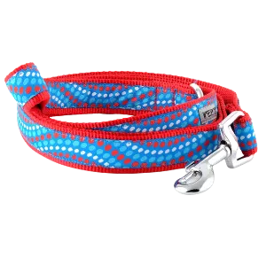 The Worthy Dog Tidal Wave Red/White/Blue Dog Lead