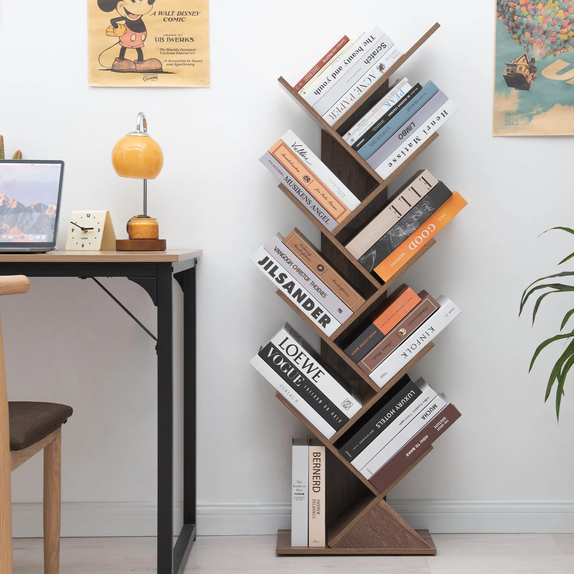 Tiered Tree Bookcase Shelf