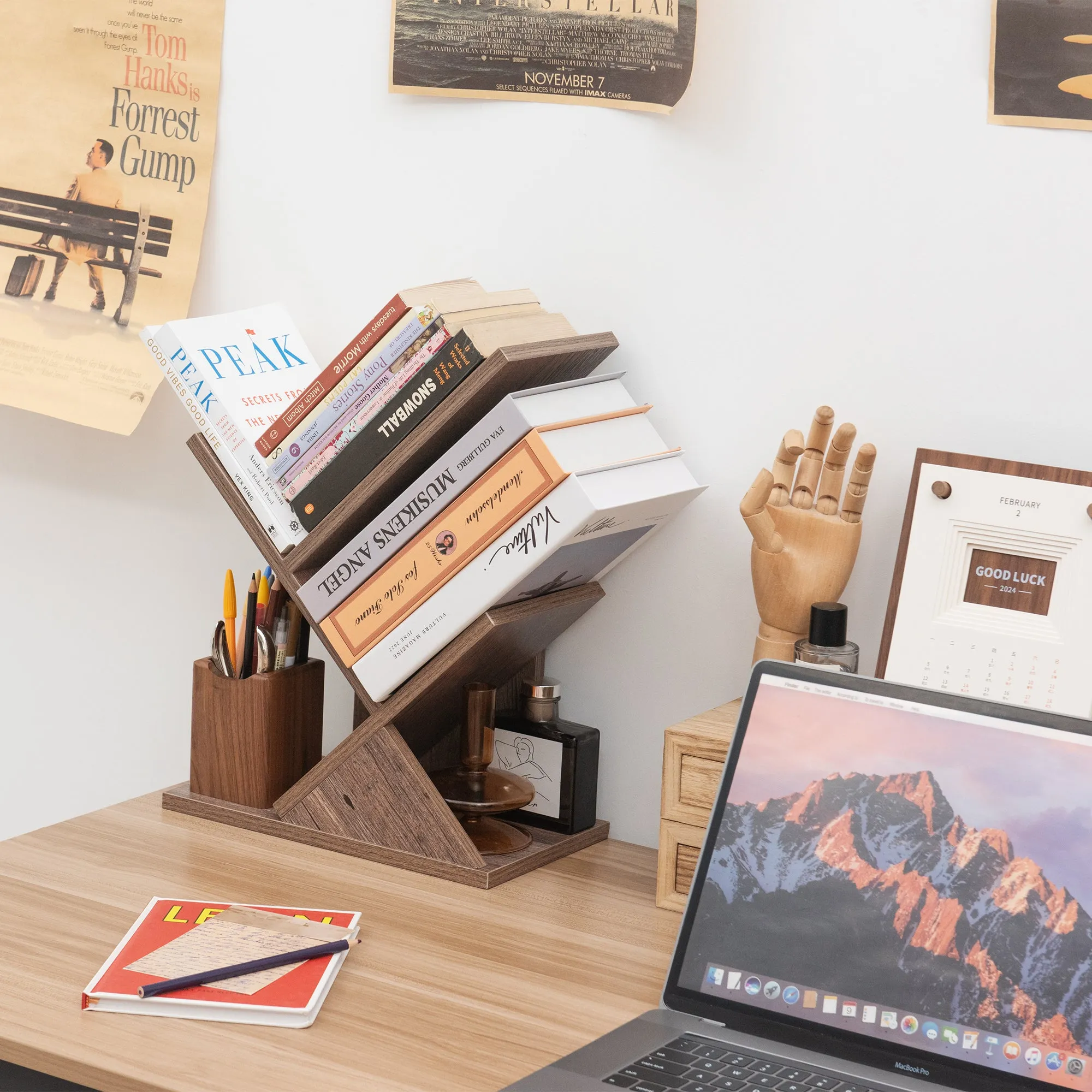 Tiered Tree Bookcase Shelf